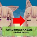 【VRChat】モデルにまばたきを入れてみた!! -NoBlinkSetter-
